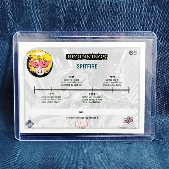 5/$20 Mint 2023 UD Spitfire Marvel Beginnings Vol. 2 Series 2 Card 65!! - Picture 2 of 2
